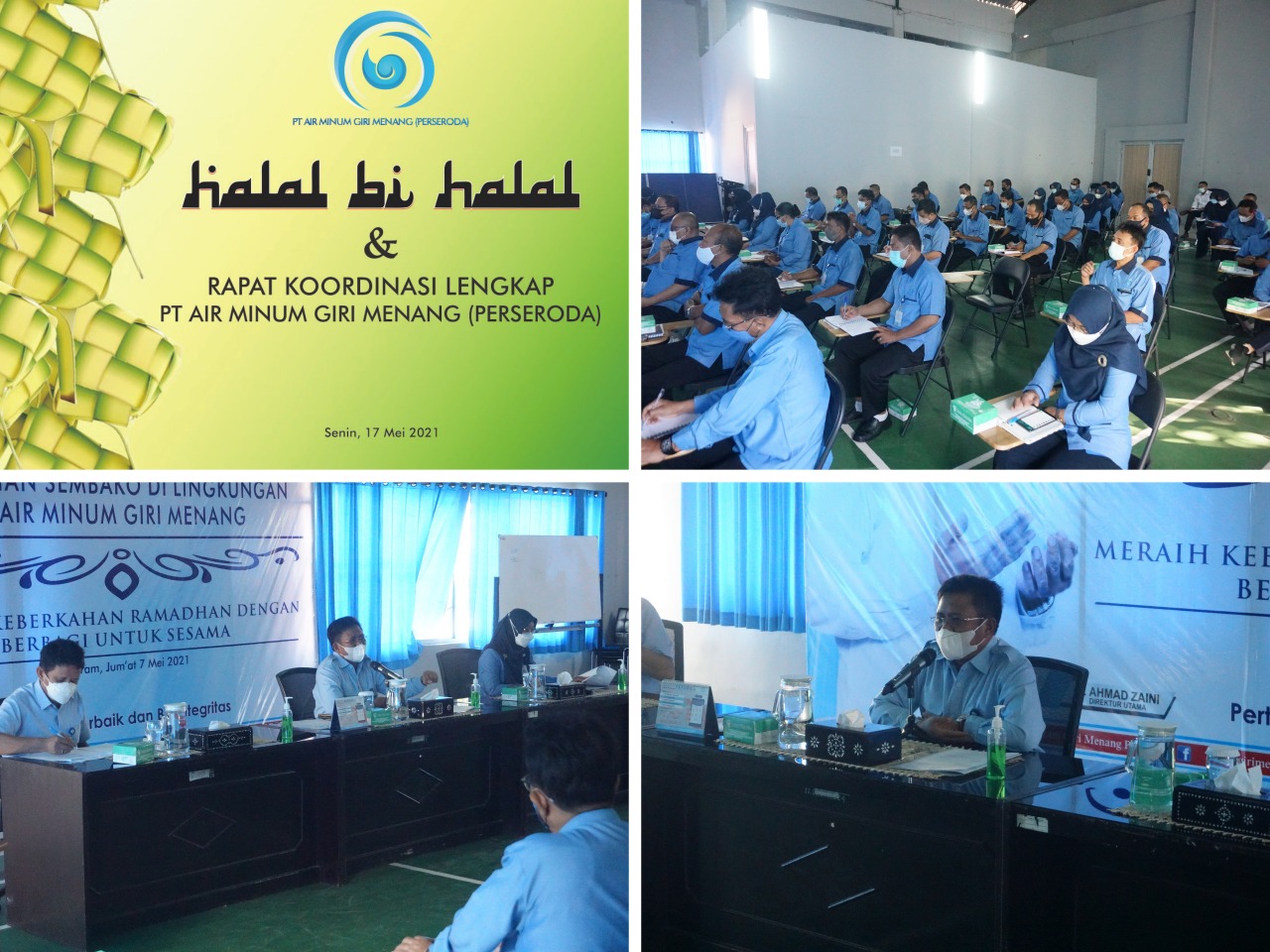 HARI PERTAMA MASUK KERJA, DIREKSI MERAPATKAN BARISAN UNTUK LAKUKAN RAPAT KOORDINASI LENGKAP SEKALIGUS SEBAGAI MOMEN HALAL BI HALAL