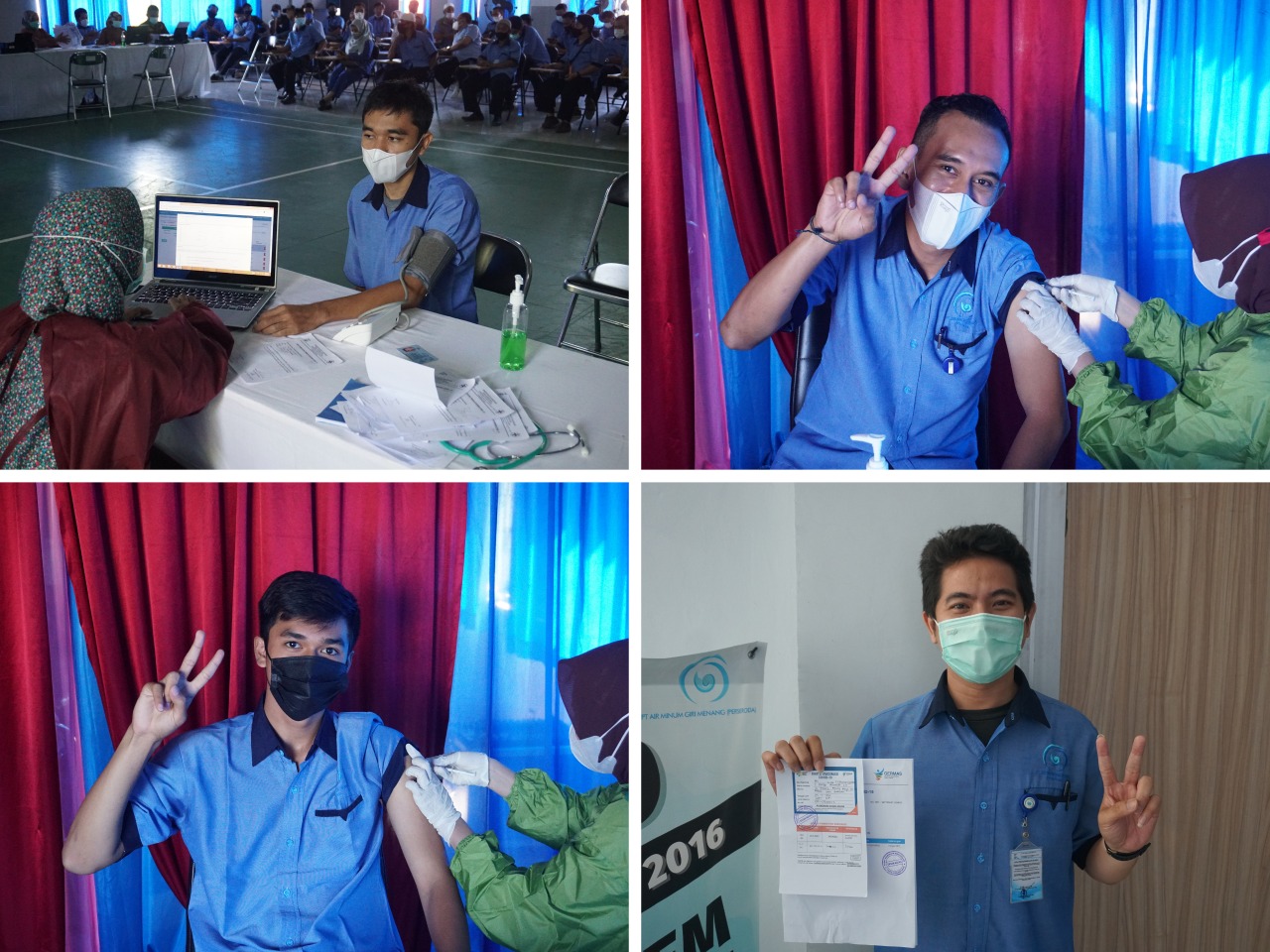 BERKOMITMEN DENGAN PROKES, PT AMGM TUNTASKAN VAKSINASI COVID-19 TAHAP KEDUA