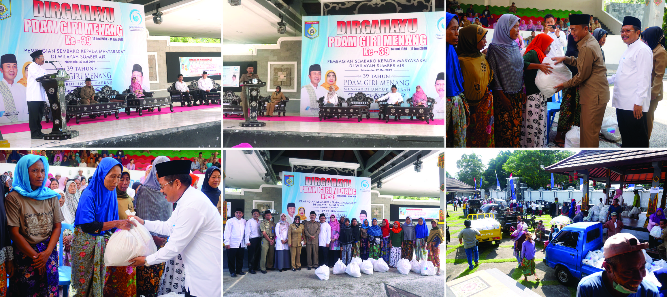 HUT Ke-39, PDAM Giri Menang Berbagi Berkah Ramadhan