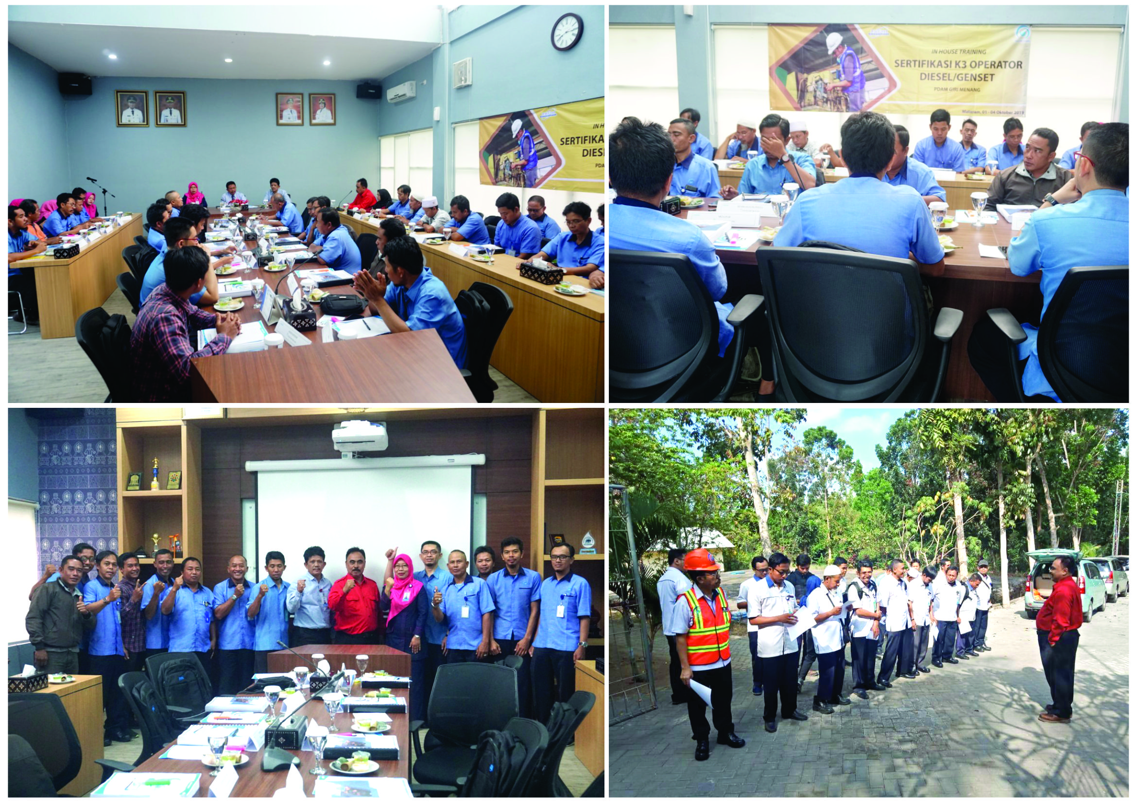PDAM Giri Menang Gelar Inhouse Training Sertifikasi K3 Operator Diesel