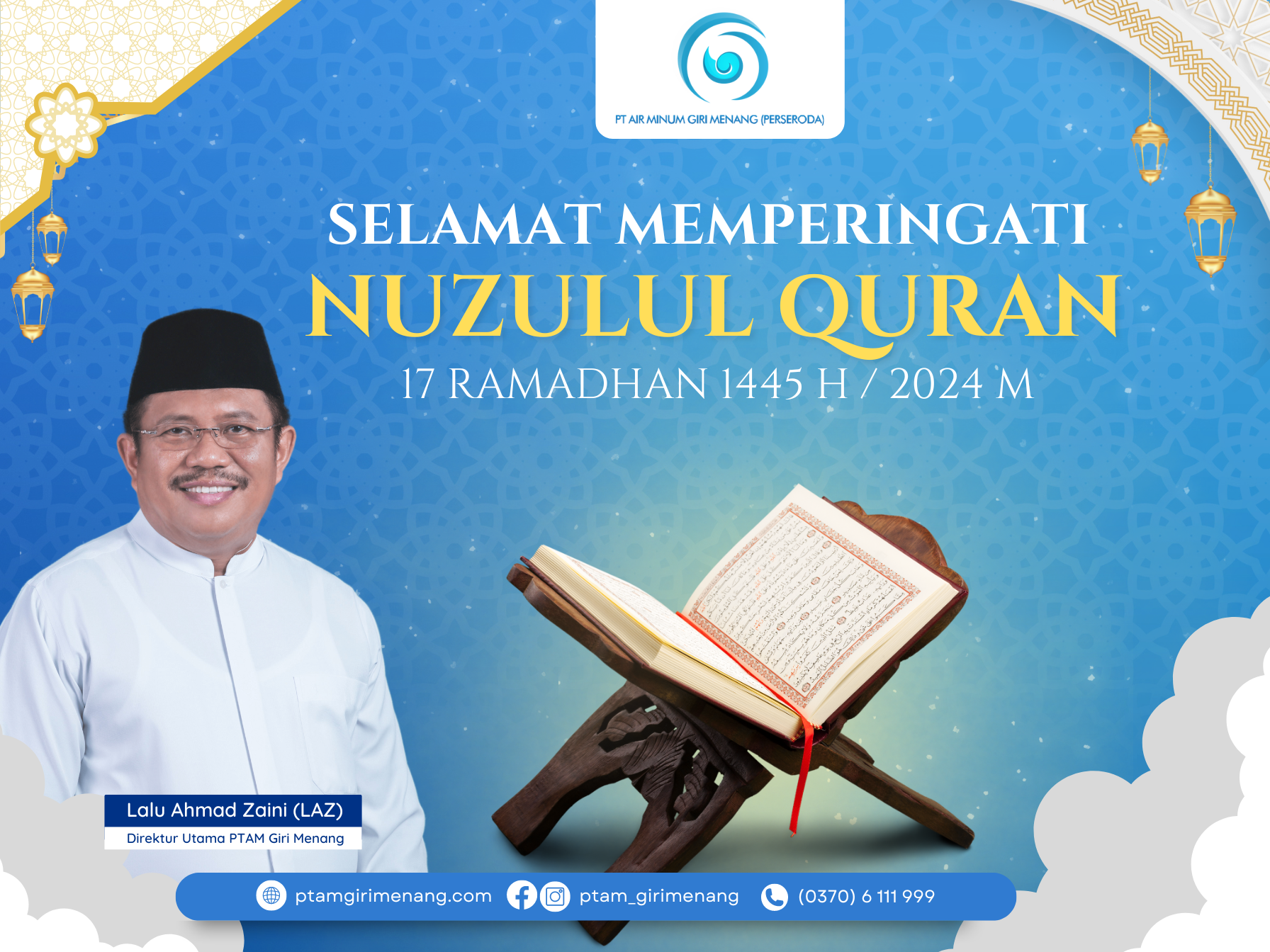 Selamat Memperingati Nuzulul Quran 17 Ramadhan 1445 H