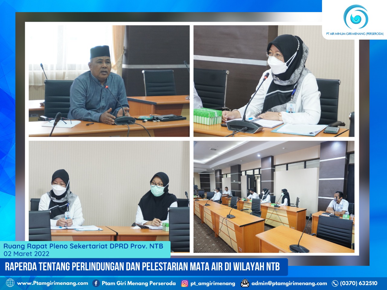 PTAM GIRI MENANG (PERSERODA) TURUT AMBIL PERAN TERKAIT PEMBAHASAN RAPERDA BERSAMA PANSUS II DPRD PROV. NTB