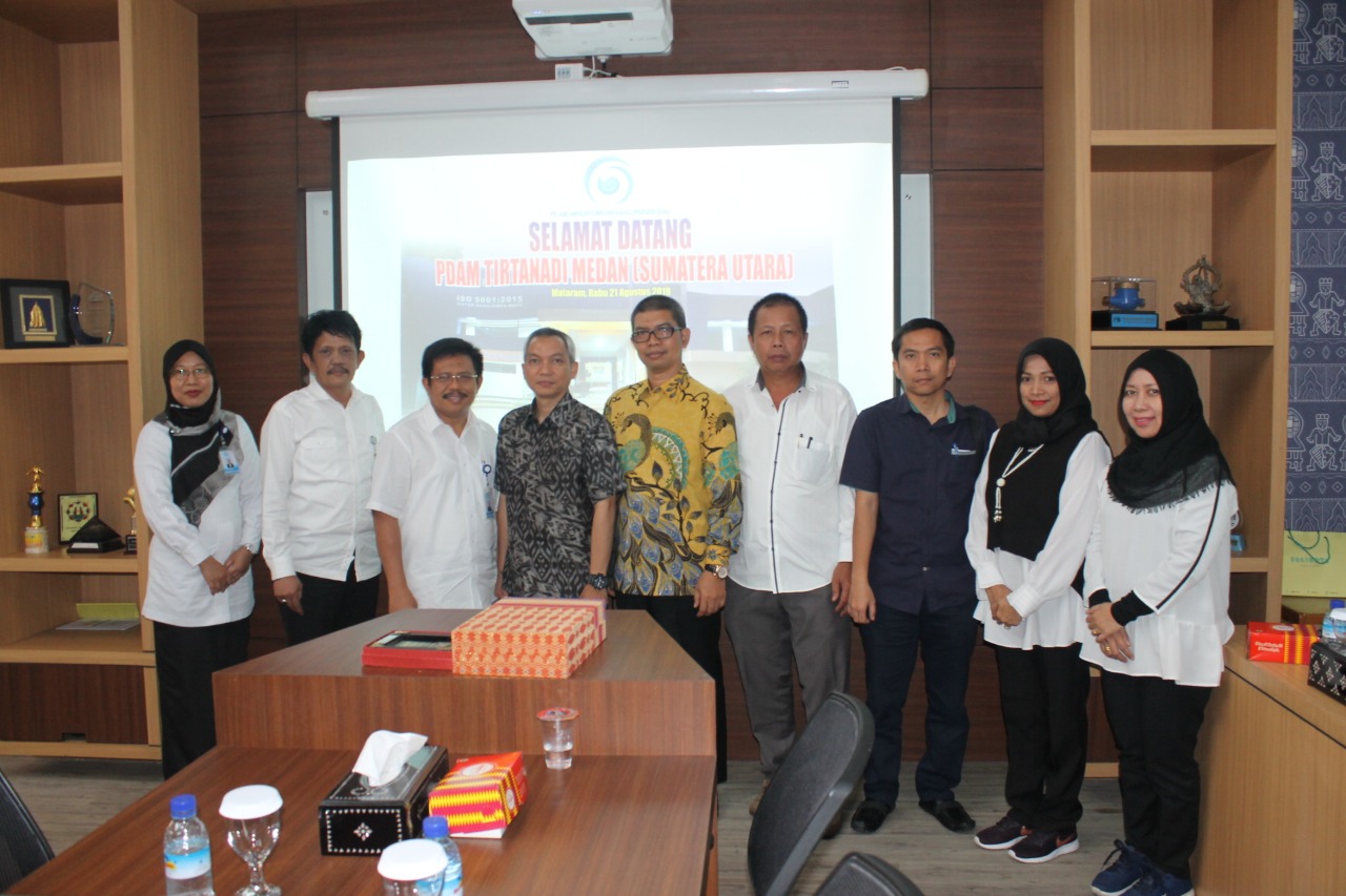 Kunjungan Kerja PDAM Tirtanadi ke PDAM Giri Menang