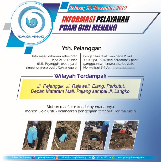 Informasi Gangguan Distribusi Air