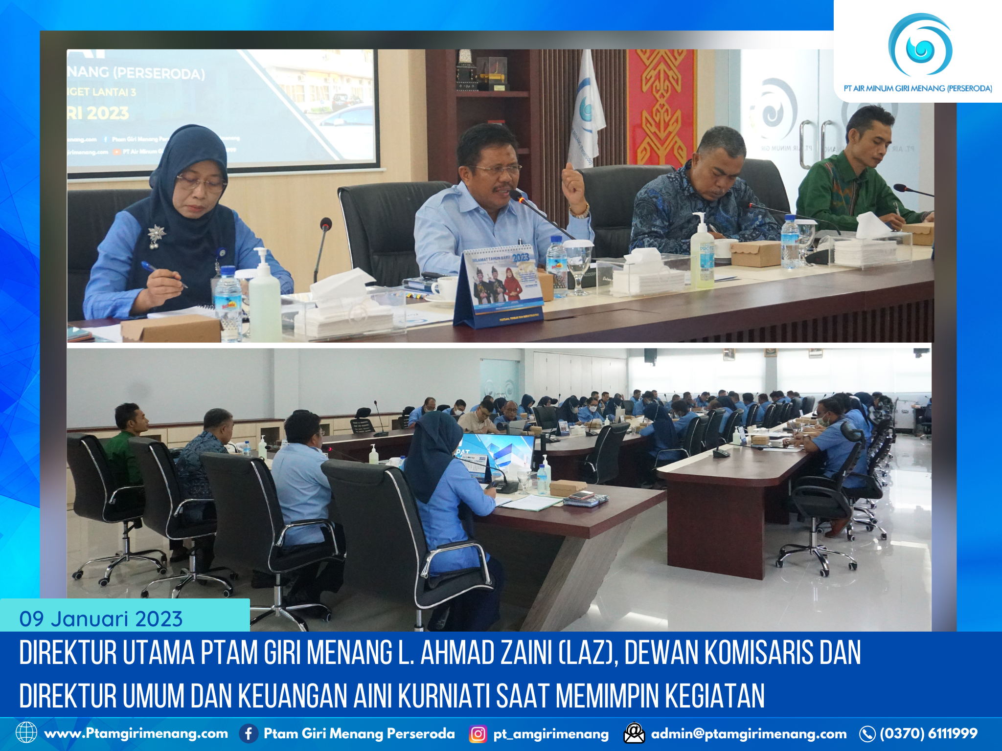RAPAT KOORDINASI LENGKAP PERDANA DI TAHUN 2023 SERTA PENANDATANGANAN KOMITMEN DAN PAKTA INTEGRITAS