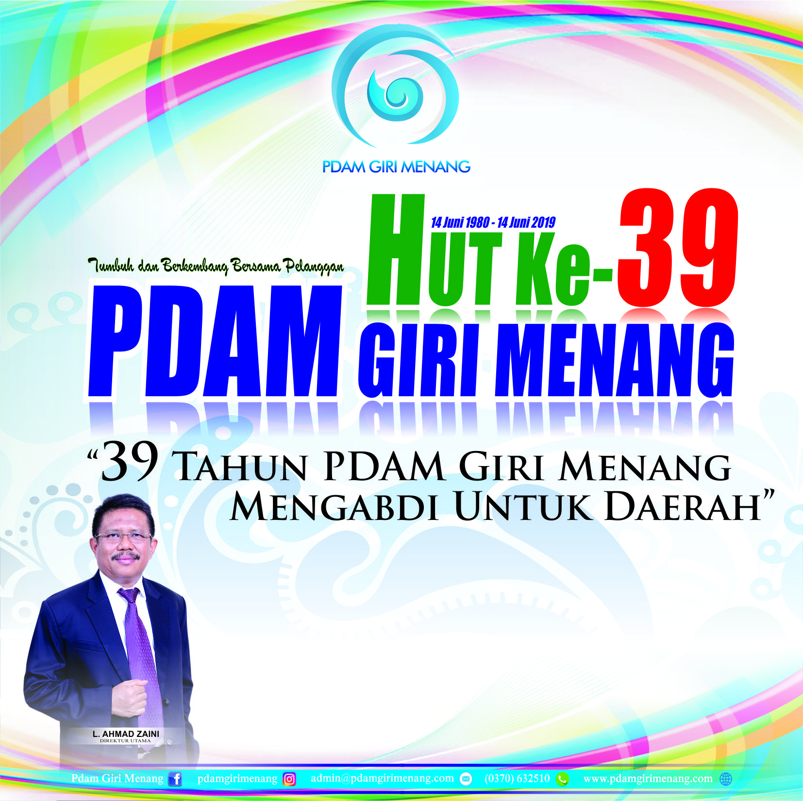 39 Tahun PDAM Giri Menang Mengabdi Untuk Daerah