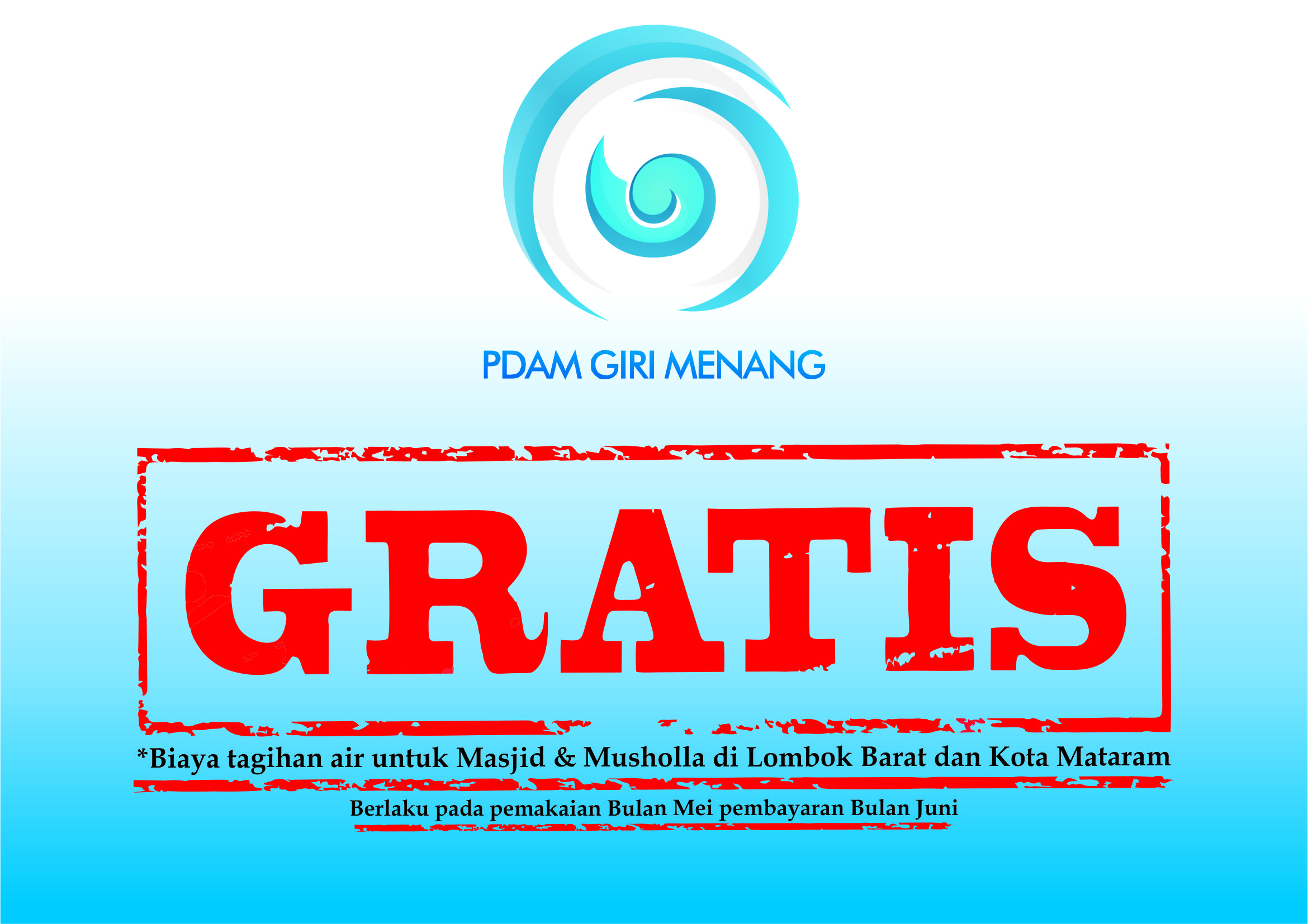 PDAM Gratiskan Tagihan Air Untuk Masjid Dan Musholla