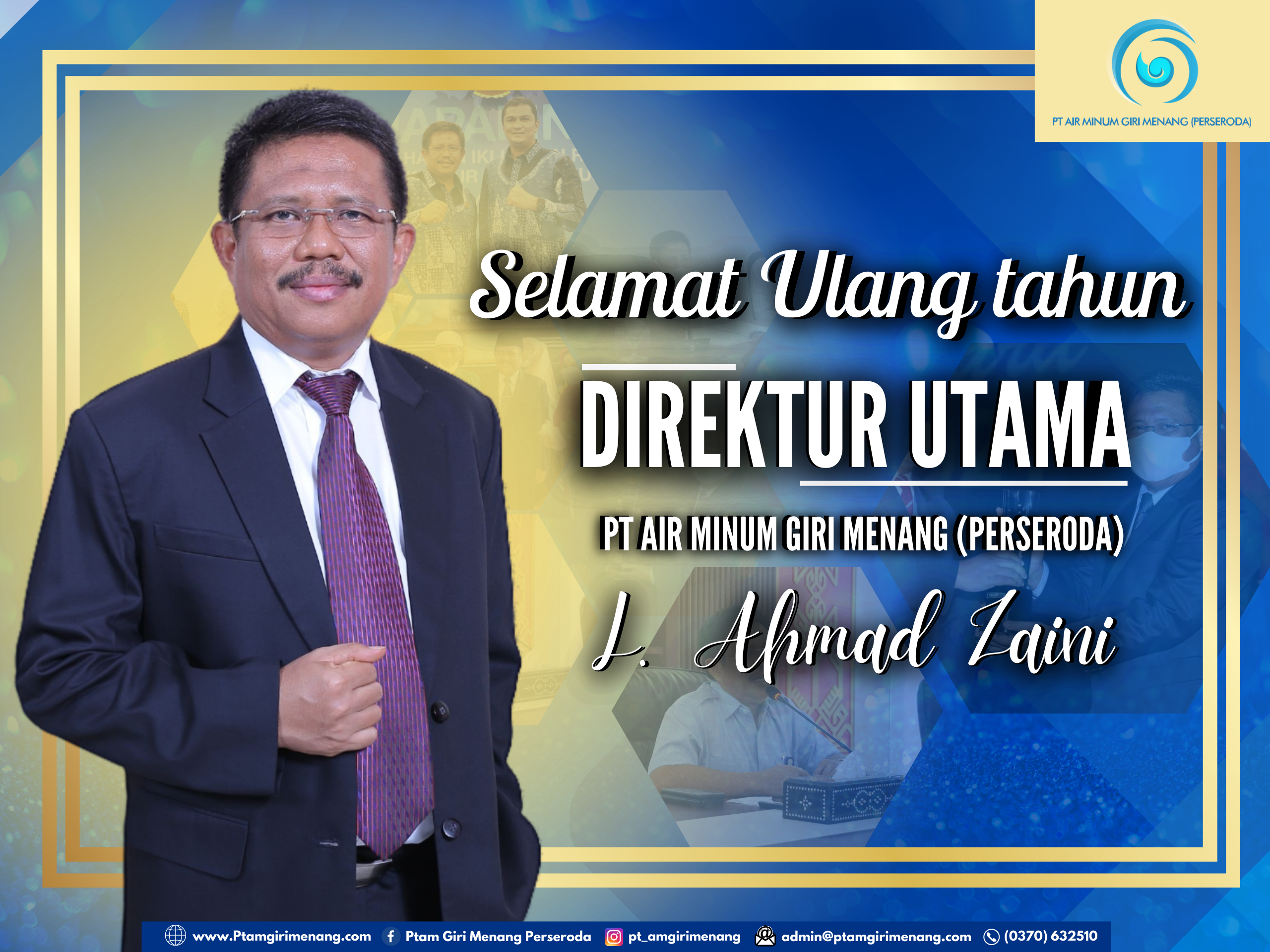 Selamat Ulang Tahun Direktur Utama PTAM Giri Menang (perseroda)