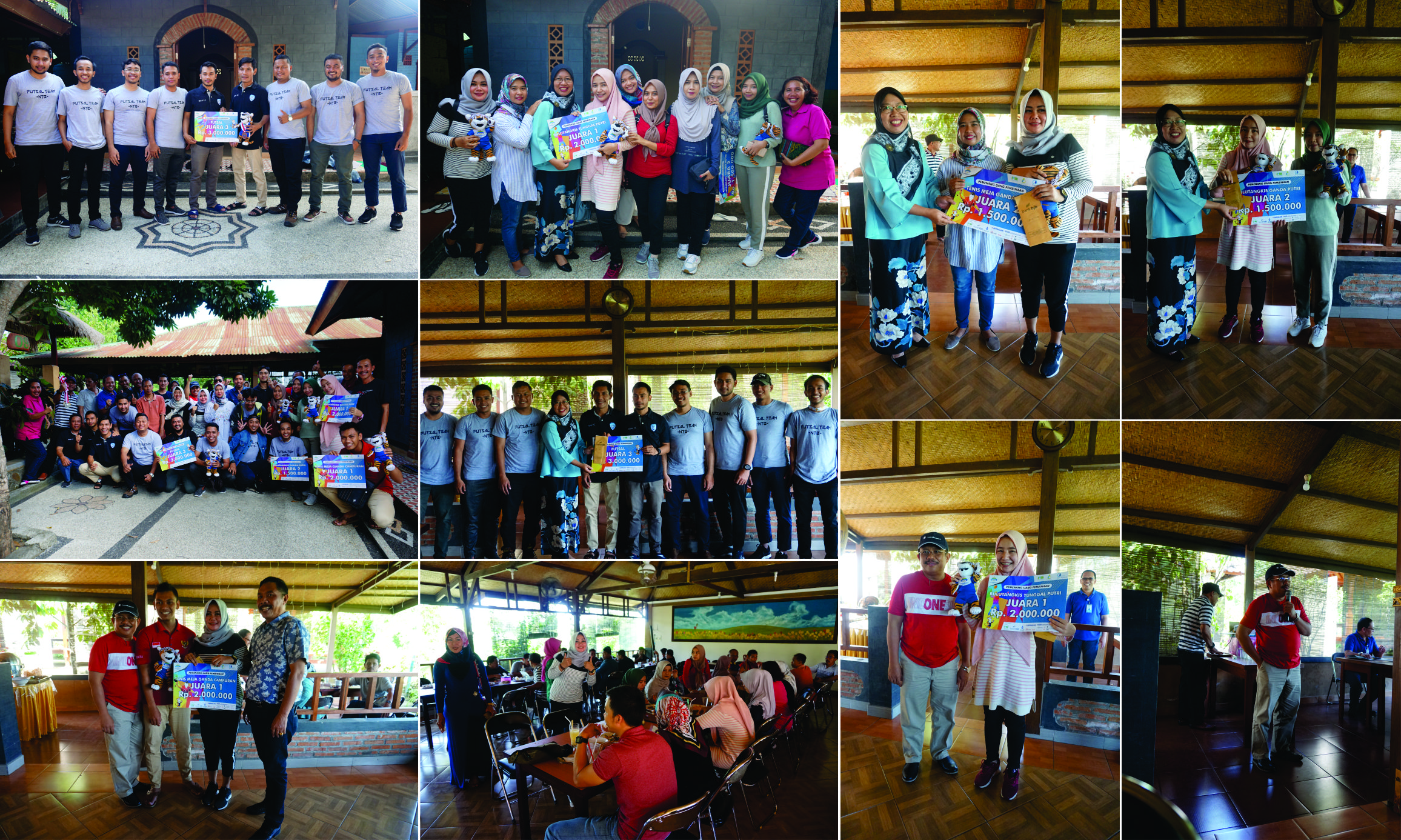 Penyerahan Medali dan Uang Pembinaan Kepada Atlit Peraih Medali Diajang Pornas Ke-VI