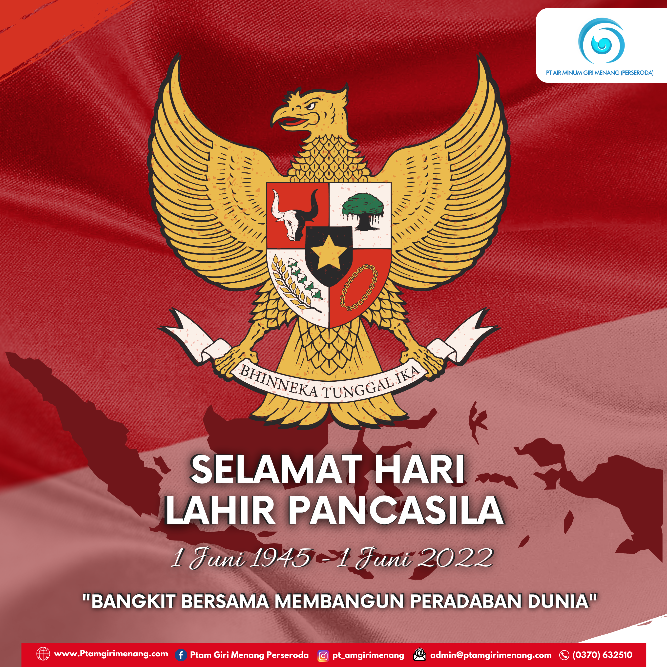 Selamat Hari Lahir Pancasila Tahun 2022