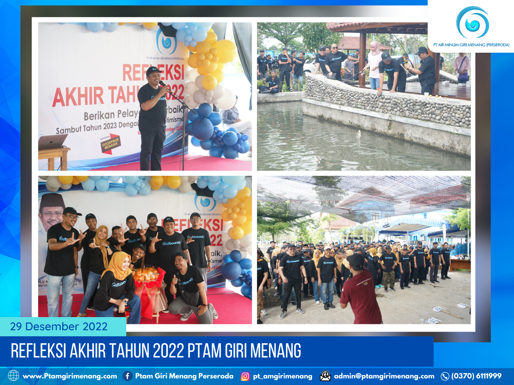 REFLEKSI AKHIR TAHUN 2022, PTAM GIRI MENANG BERIKAN PELAYANAN TERBAIK