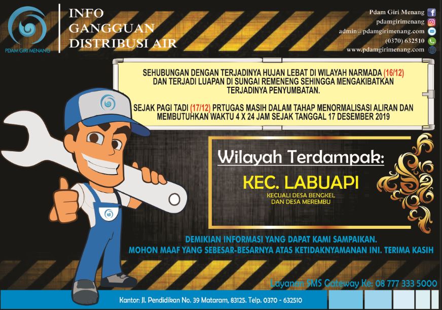 Informasi Gangguan Distribusi Air