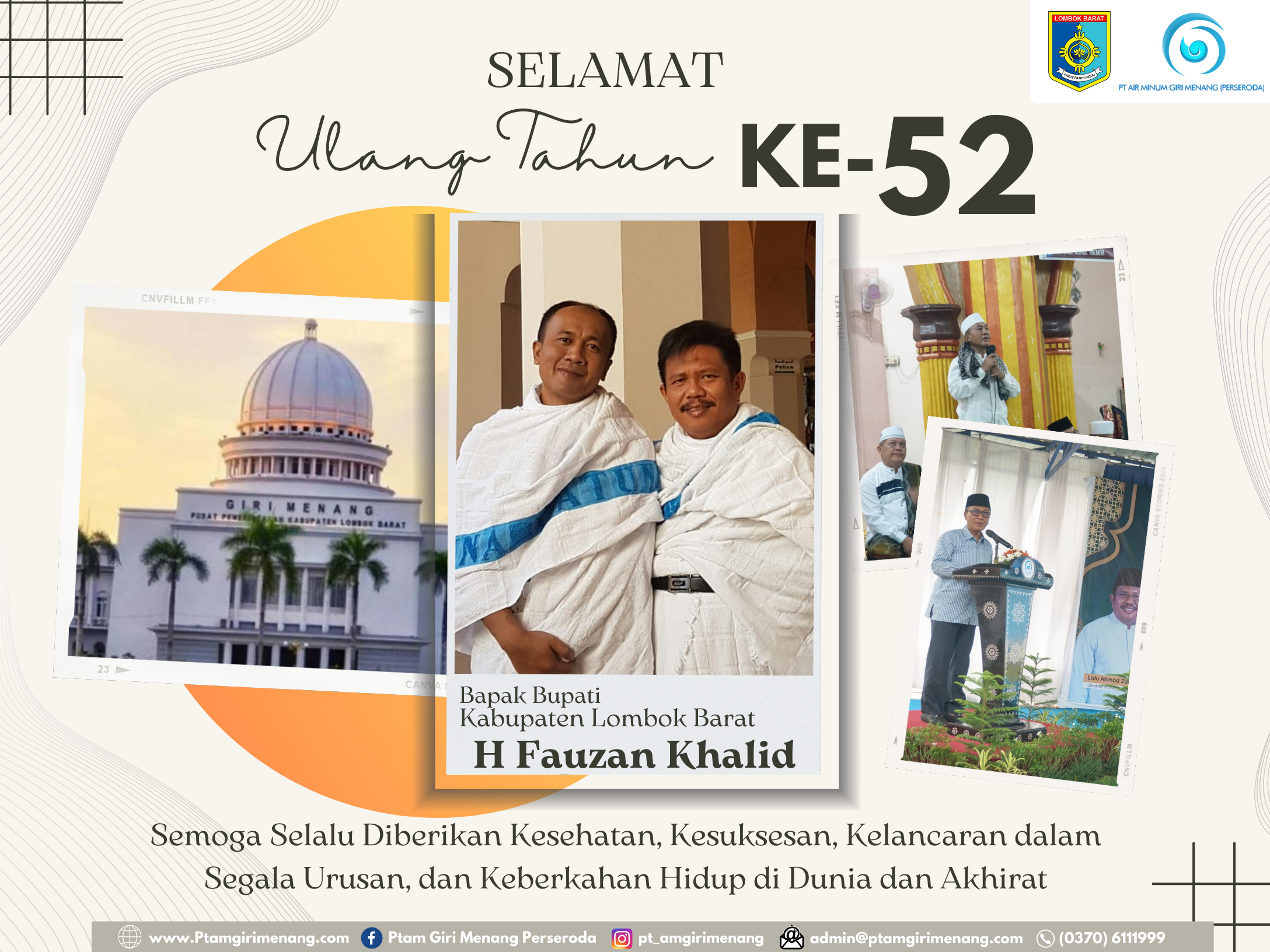 Selamat Ulang Tahun Bupati Kabupaten Lombok Barat