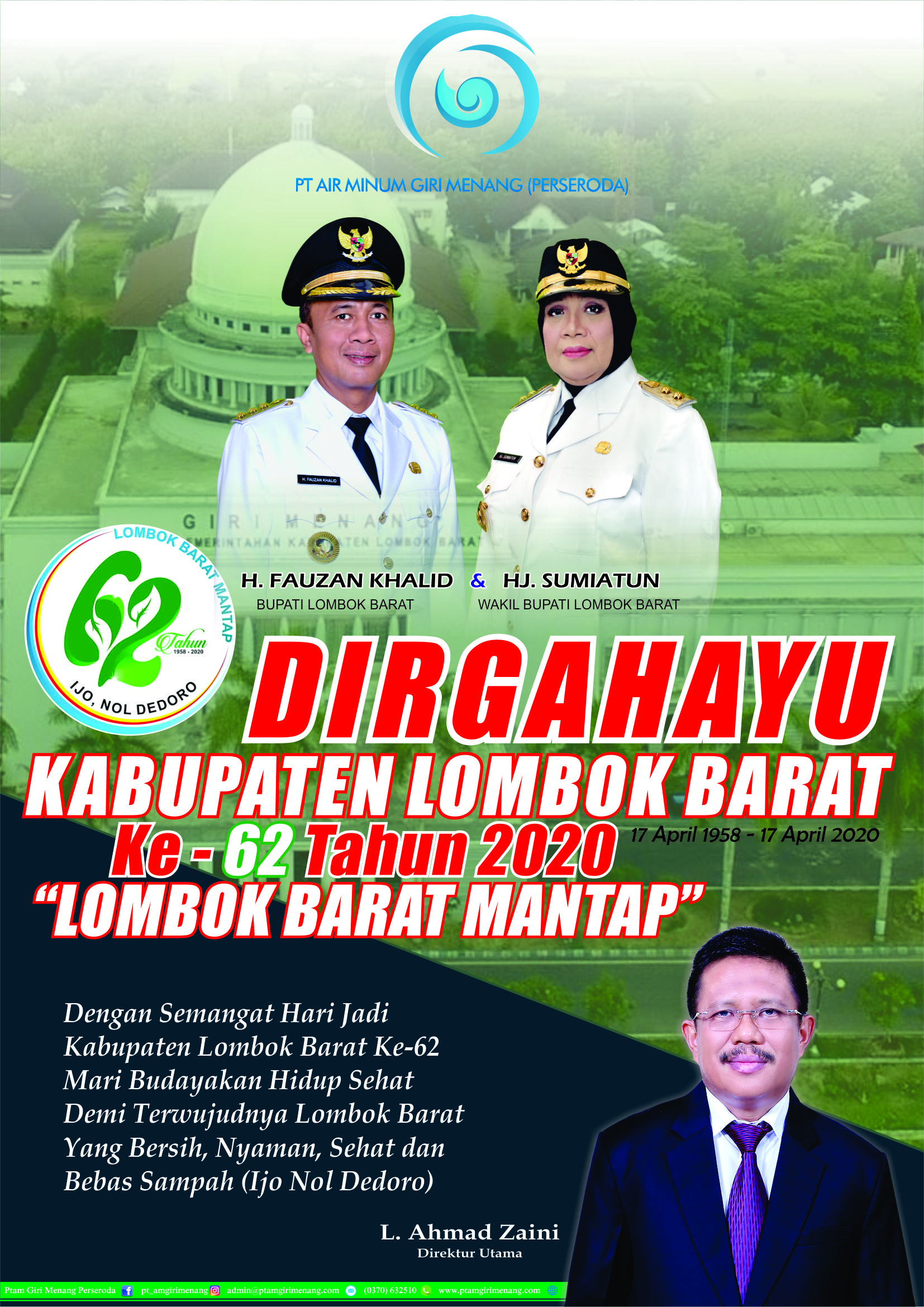 HUT Kabupaten Lombok Barat Ke-62 Ditengah Covid-19