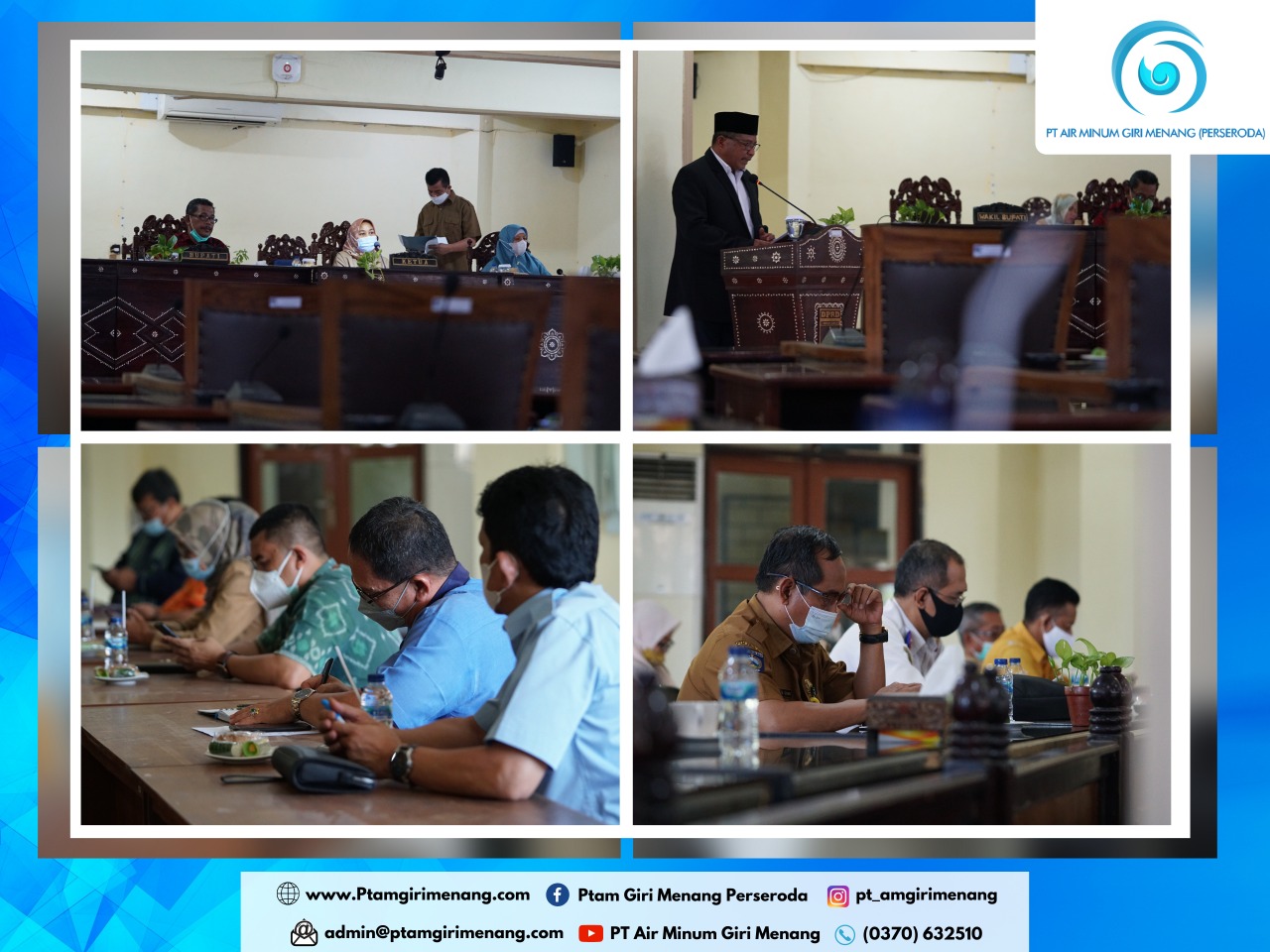 PTAM GIRI MENANG HADIRI RAPAT PARIPURNA TERKAIT PENYAMPAIAN LAPORAN RAPERDA