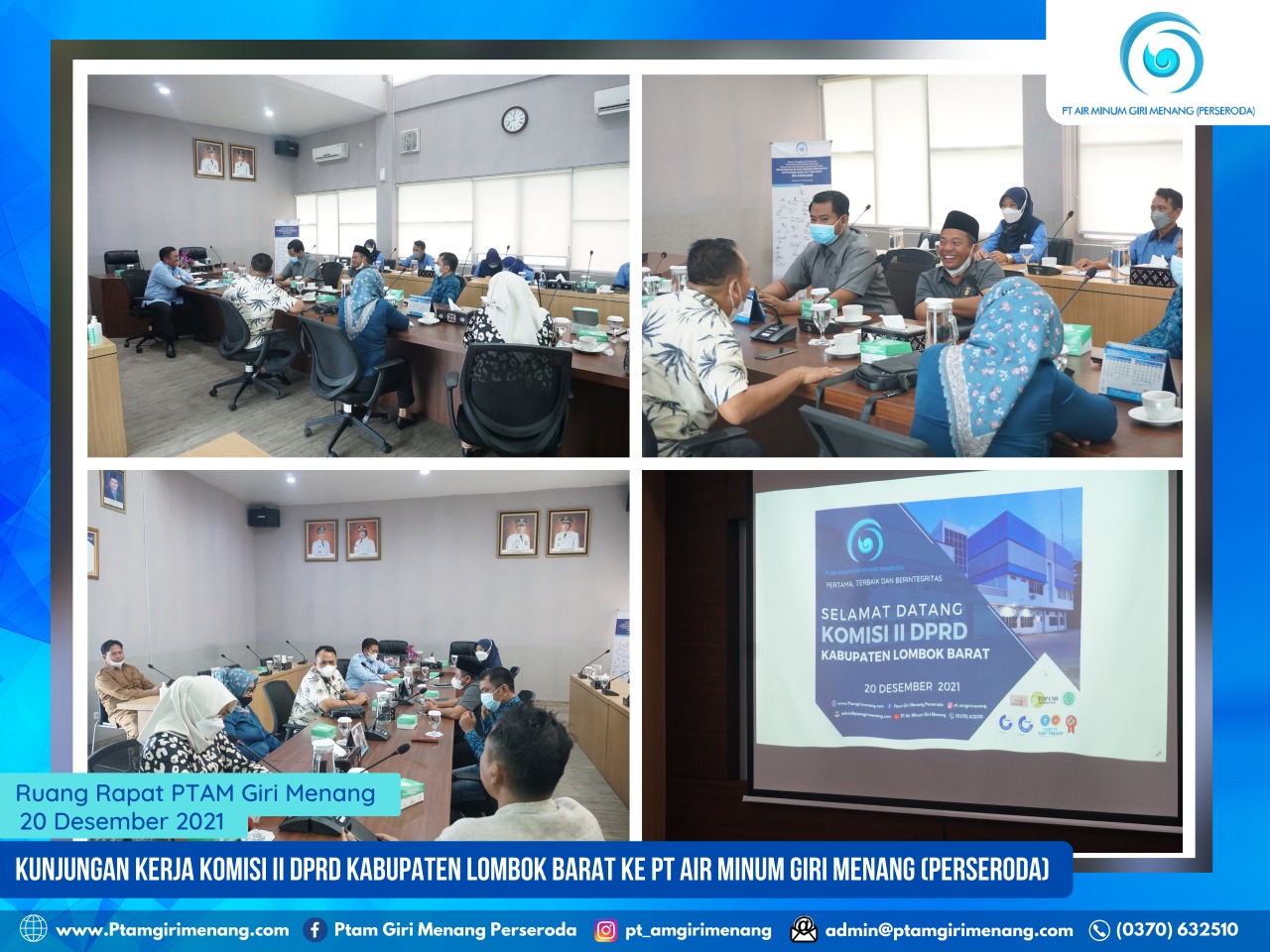 DPRD KABUPATEN LOMBOK BARAT HEARING DENGAN PTAM GIRI MENANG