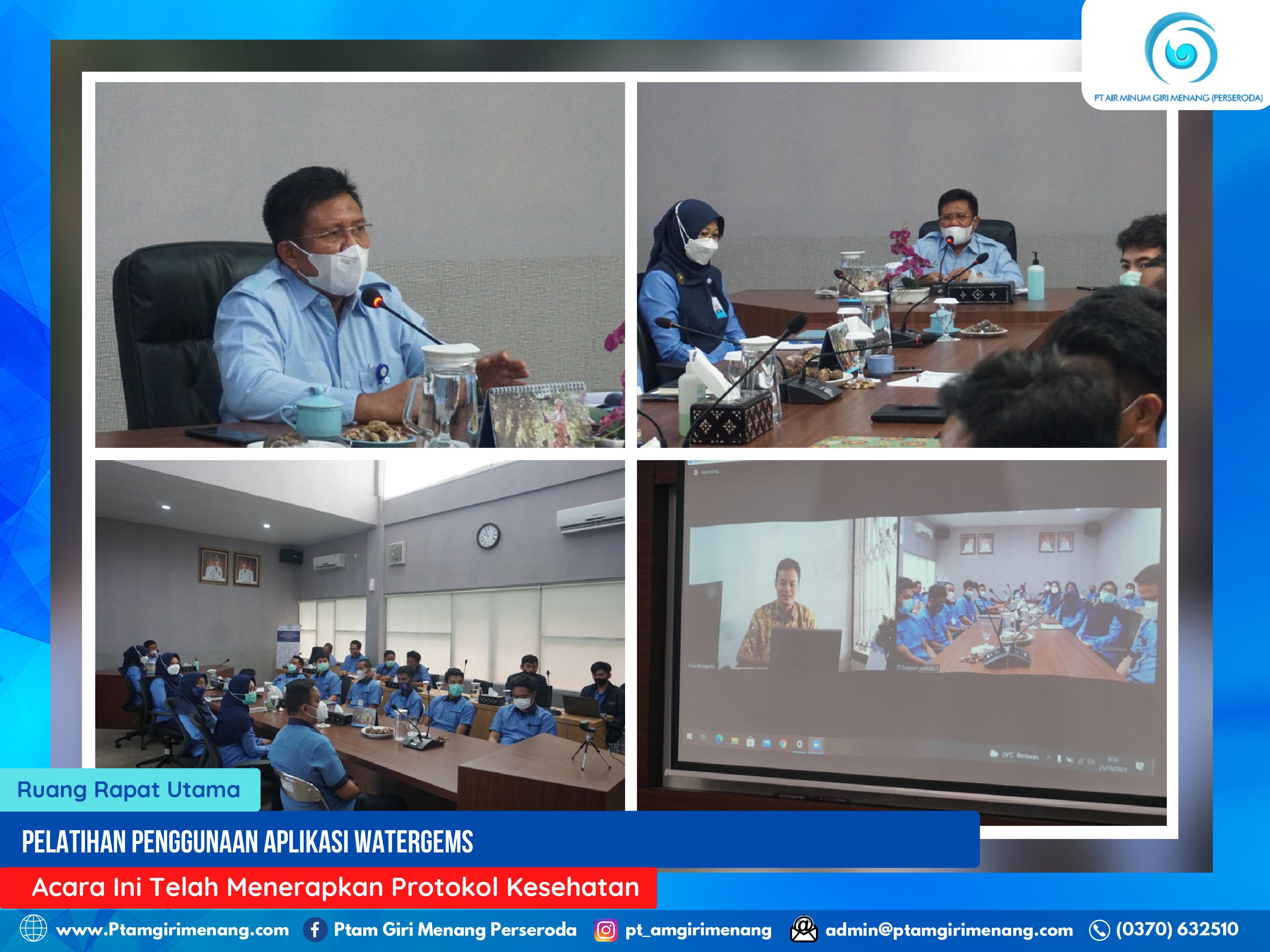 GUNA MENINGKATKAN KINERJA PERUSAHAAN, PTAM GIRI MENANG MENGADAKAN PELATIHAN WATERGEMS