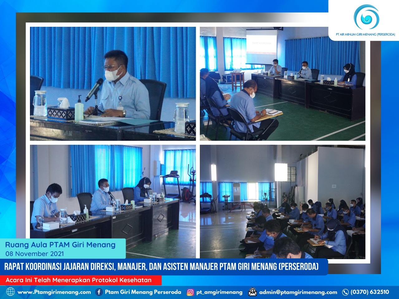 RAPAT KOORDINASI LENGKAP TERKAHIR PADA TAHUN 2021