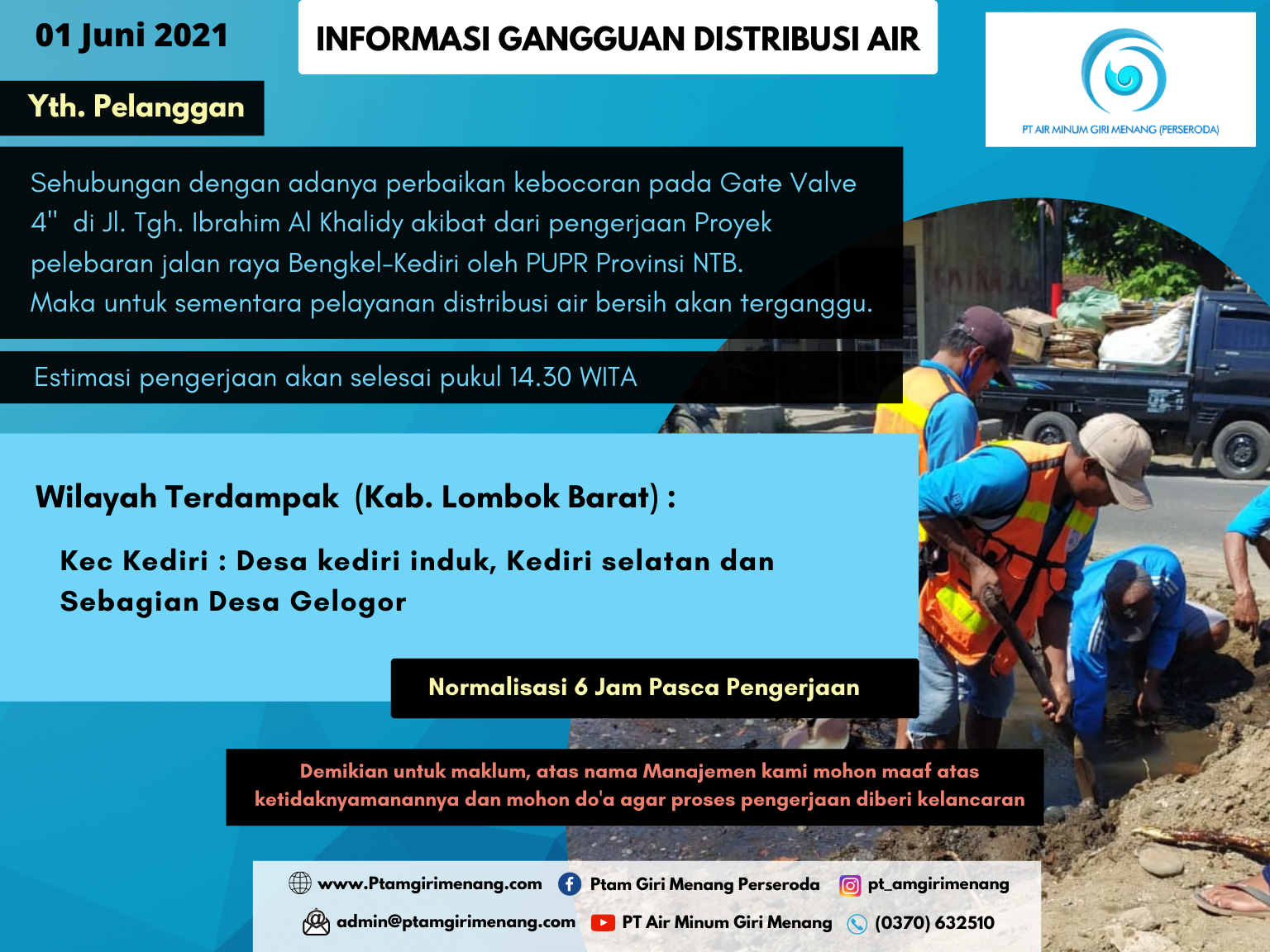 Informasi Gangguan Distribusi Air