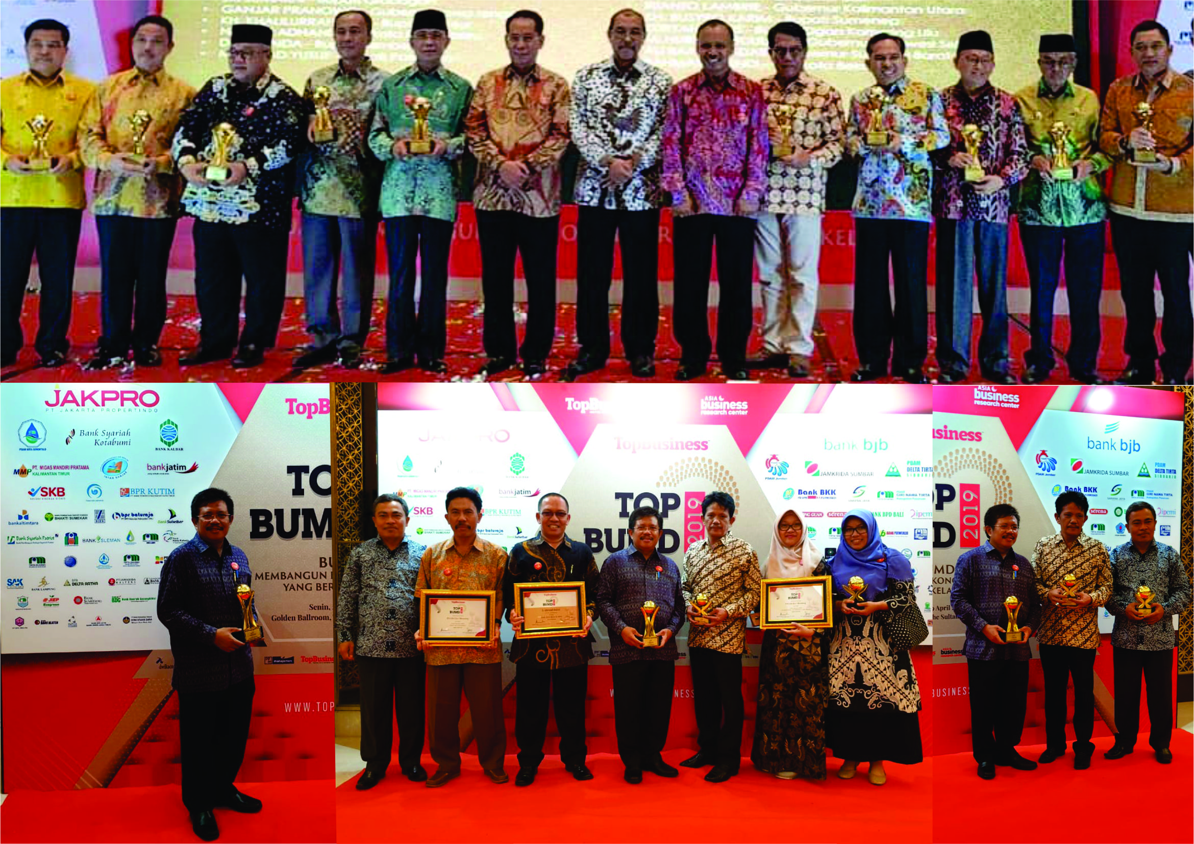 LAGI. PDAM Giri Menang Borong Penghargaan TOP BUMD 2019 