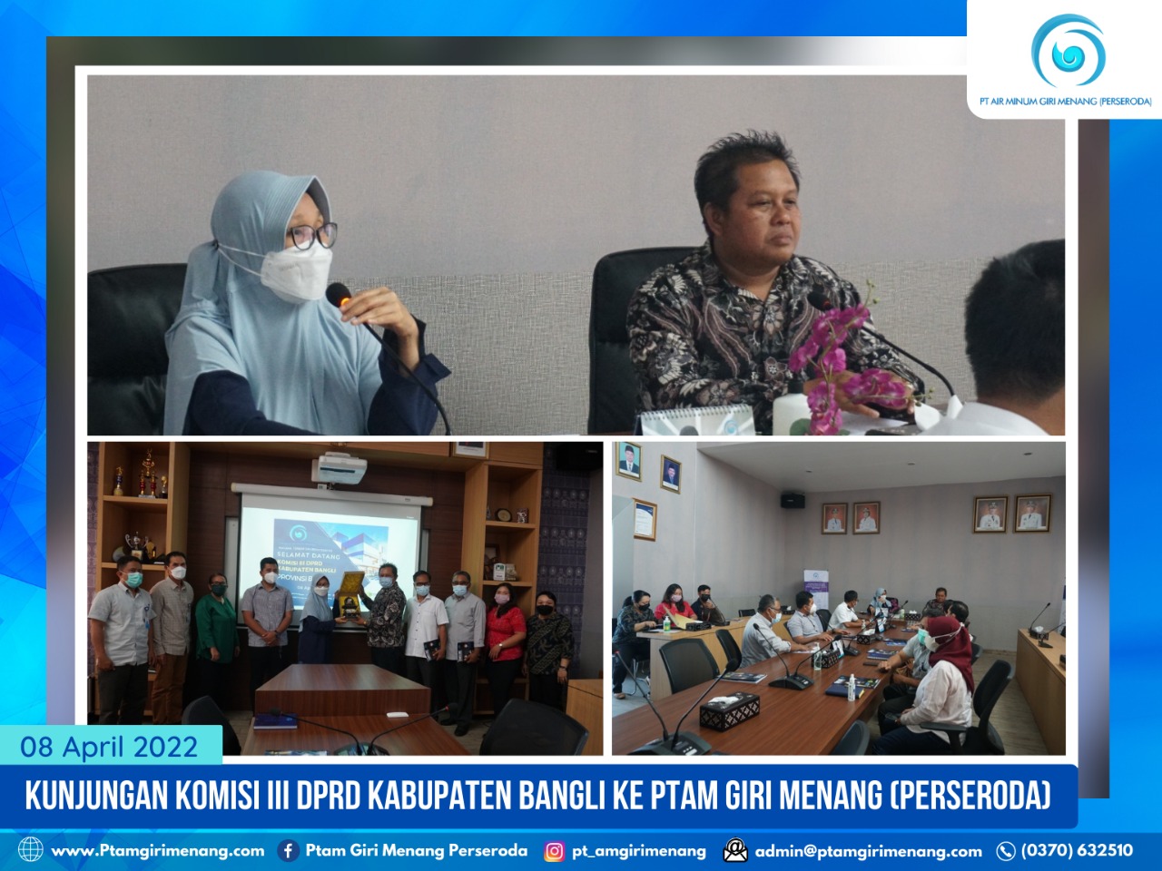 TETAP MENJADI RUJUKAN DARI DAERAH LAIN, PTAM GIRI MENANG (PERSERODA) MENERIMA KUNJUNGNA DARI DPRD KAB. BANGLI