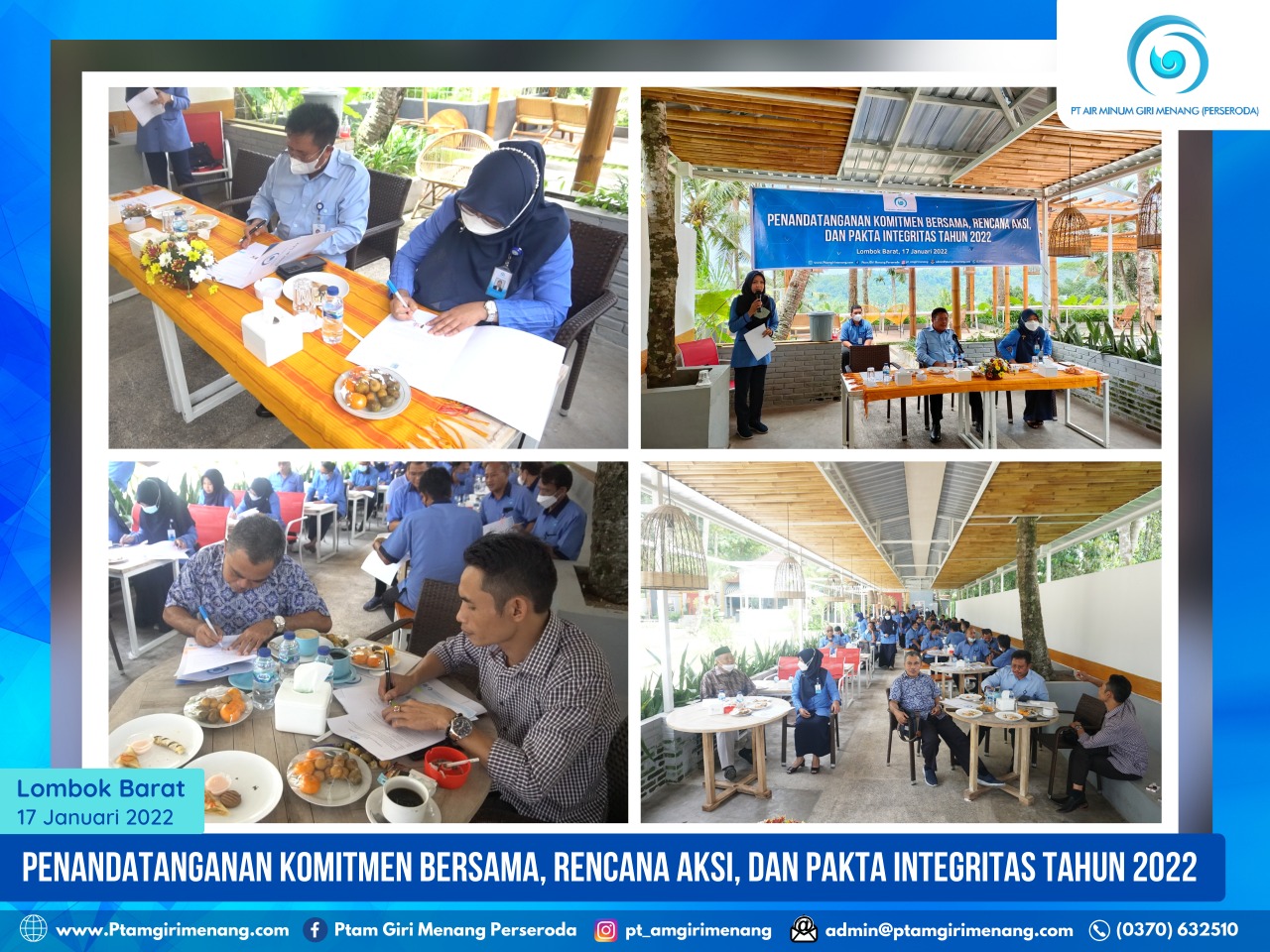 PENANDATANGANAN KOMITMEN BERSAMA, RENCANA AKSI DAN PAKTA INTEGRITAS TAHUN 2022