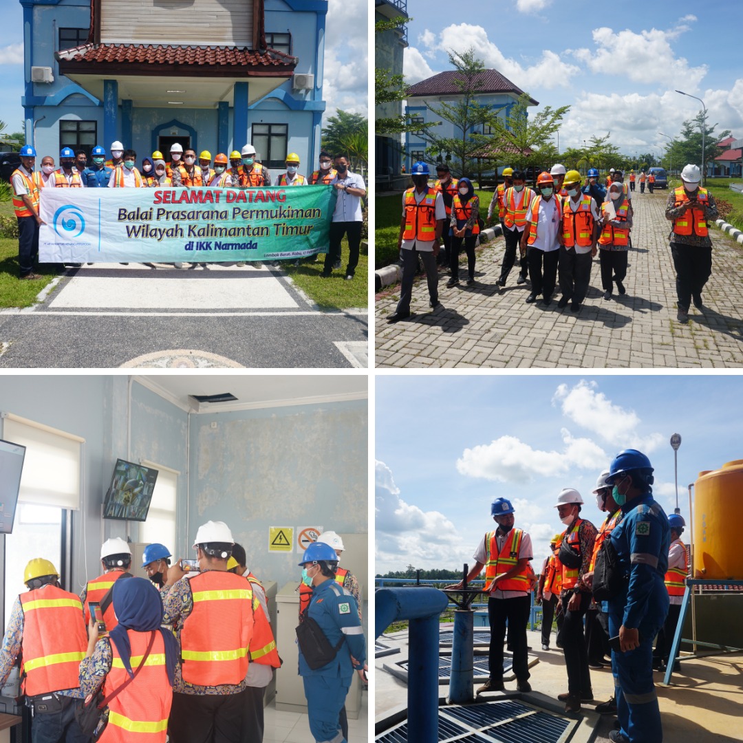 SEBAGAI PERCONTOHAN, WTP SEMBUNG MENJADI TUJUAN KUNKER BALAI PRASARANA PERMUKIMAN WILAYAH KALTIM.