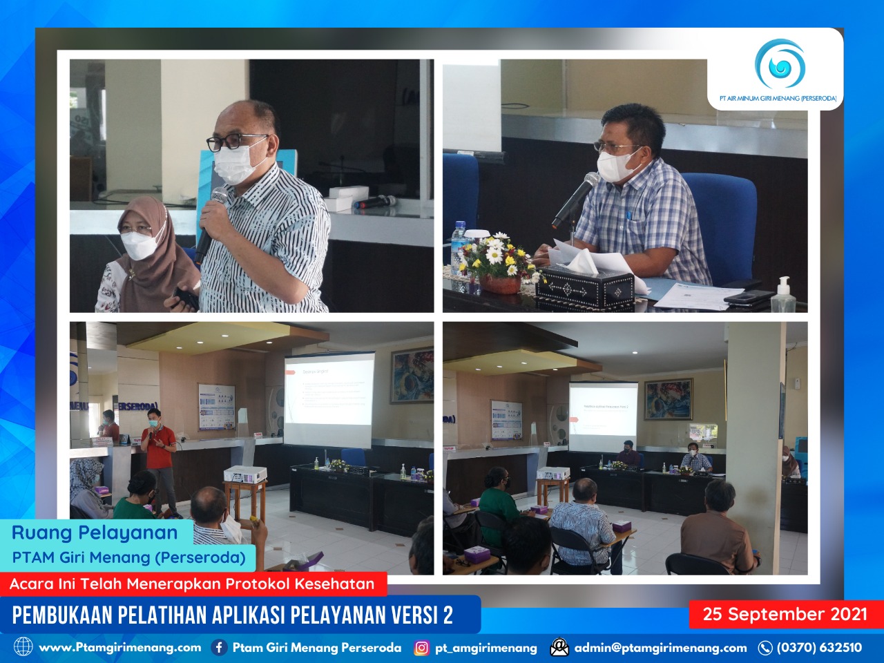 TEKNOLOGI INFORMASI MILIK PTAM GIRI MENANG (PERSERODA) TERUS MELAKUKAN PEMUTAKHIRAN