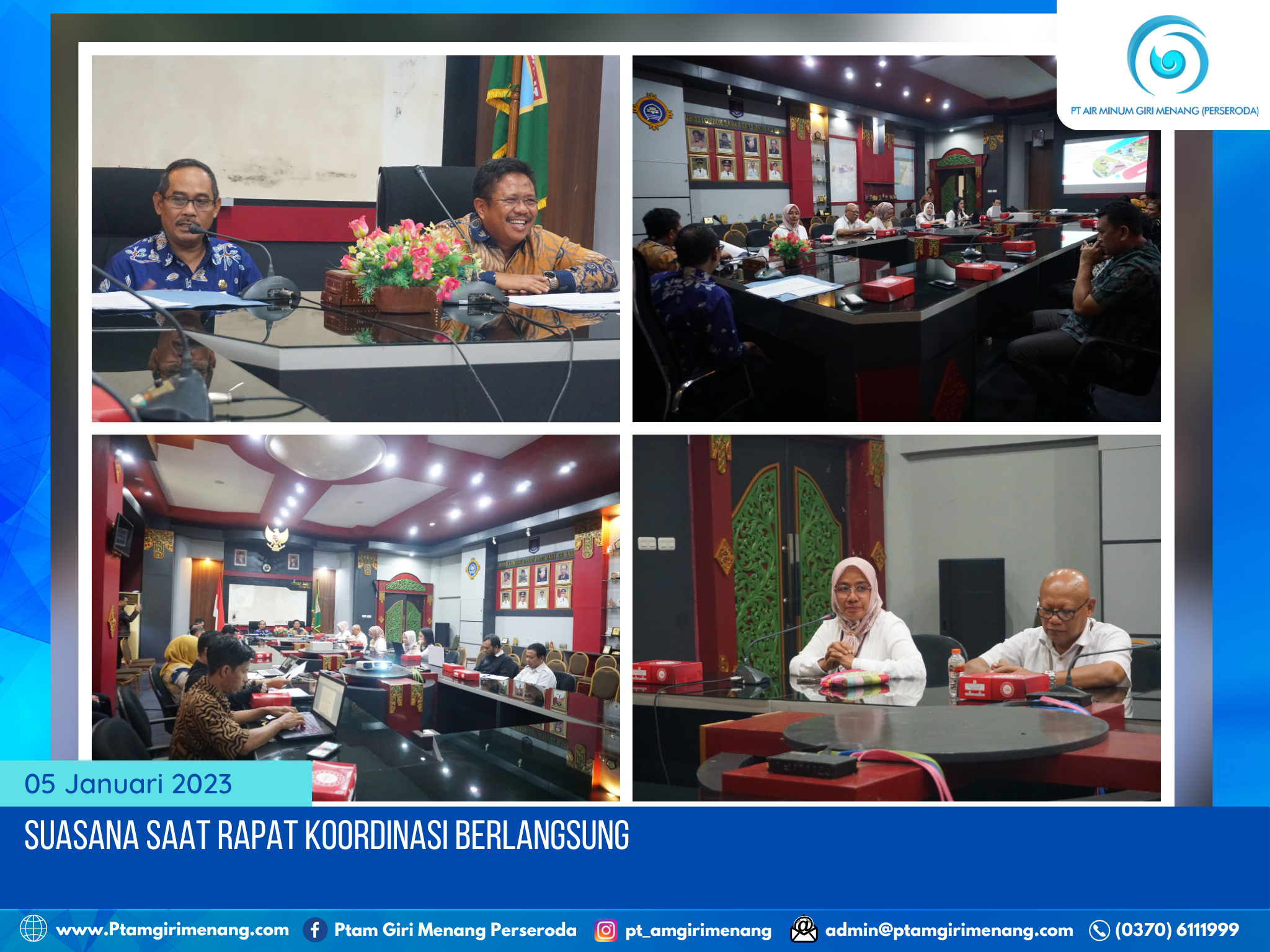 RAPAT KOORDINASI TERKAIT PENGEMBANGAN SPAM MATA AIR LUKATAN DAN SPAM SUNGAI DODOKAN