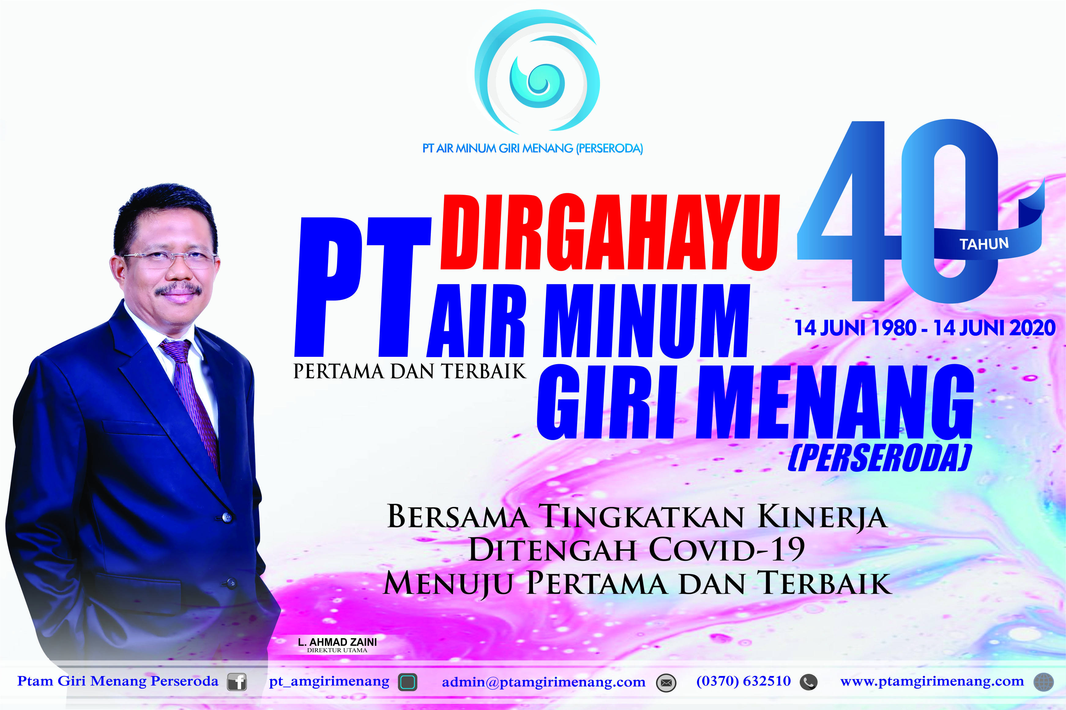 DIRGAHAYU PT AIR MINUM GIRI MENANG (PERSERODA) KE 40