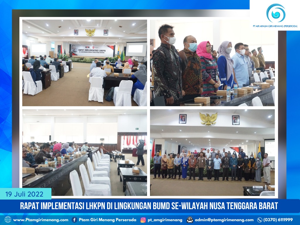 KPK SAMBANGI SELURUH BUMD YANG ADA DI NTB UNTUK RAPAT IMPLEMENTASI LHKPN