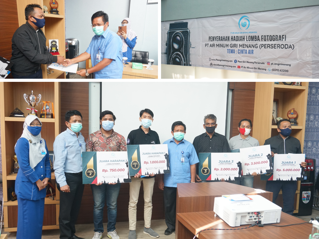 PENYERAHAN HADIAH LOMBA FOTOGRAFI DENGAN TEMA CINTA AIR