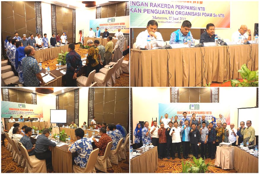 RAKERDA. PERPAMSI NTB Tingkatkan Penguatan Organisasi  PDAM Se-NTB