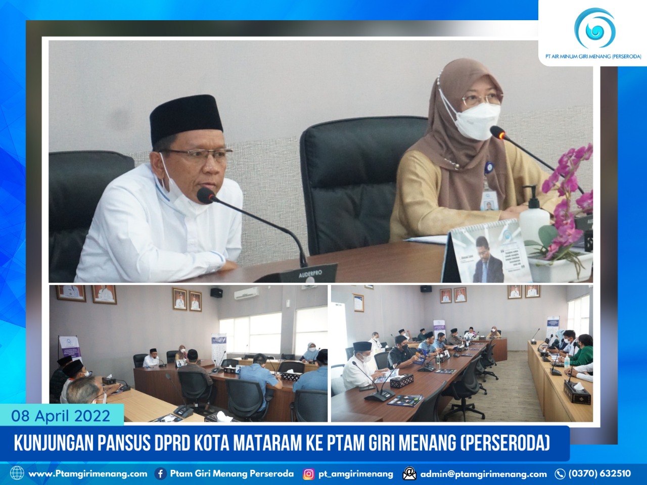 PANSUS LKPJ DPRD KOTA MATARAM BERKUNJUNG KE PTAM GIRI MENANG (PERSERODA)
