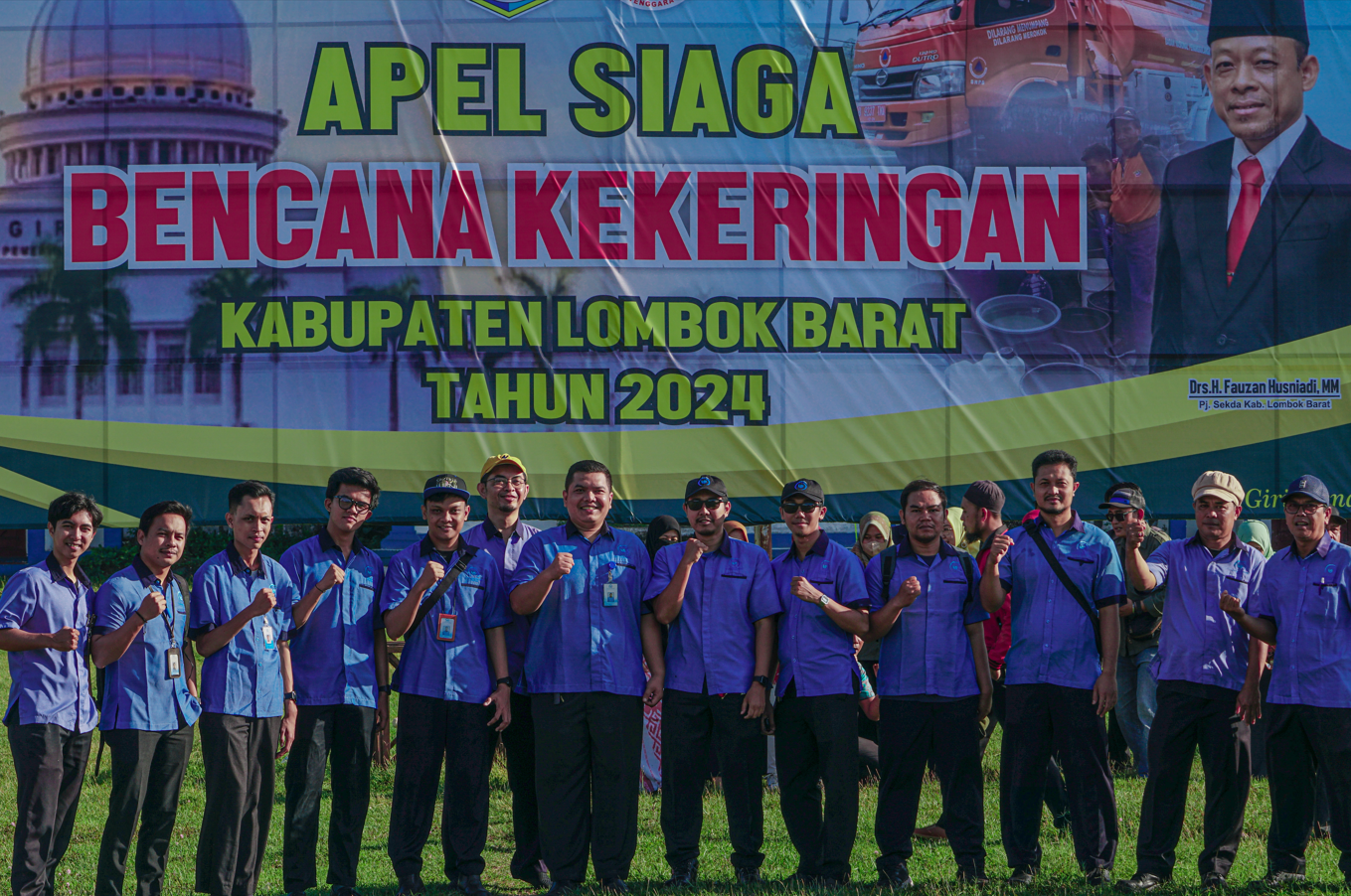 PT Air Minum Giri Menang (Perseroda) Menghadiri Kegiatan Apel Siaga Bencana Kekeringan Kabupaten Lombok Barat