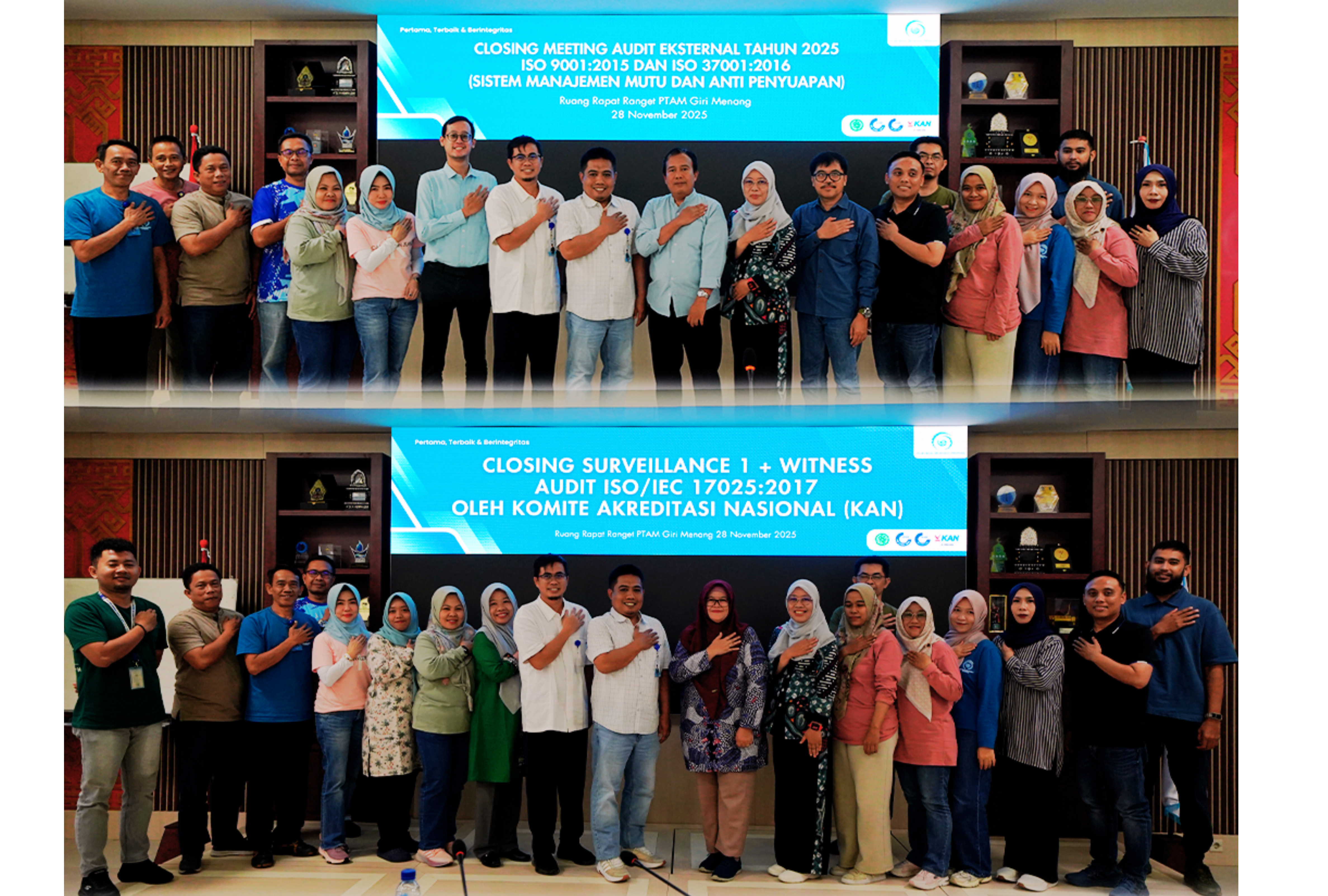 Konsisten Jaga Mutu, PTAM Giri Menang Pertahankan Sertifikasi ISO