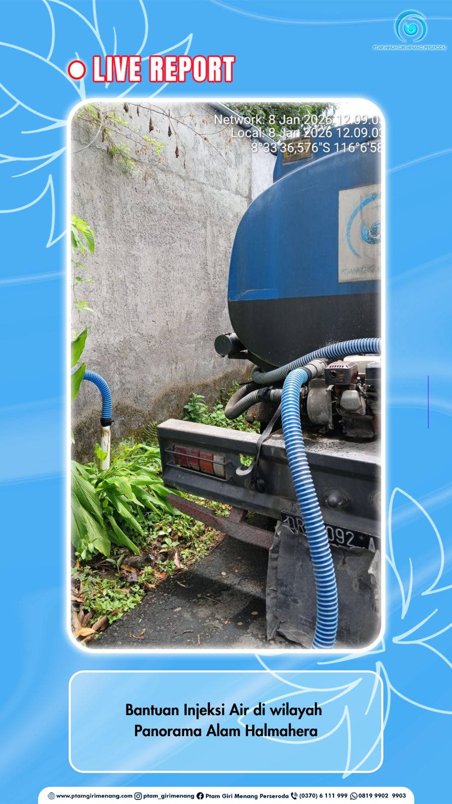 Normalisasi & Droping wilayah Rembiga dan Gegutu